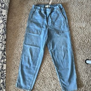 Madewell elastic band jeans